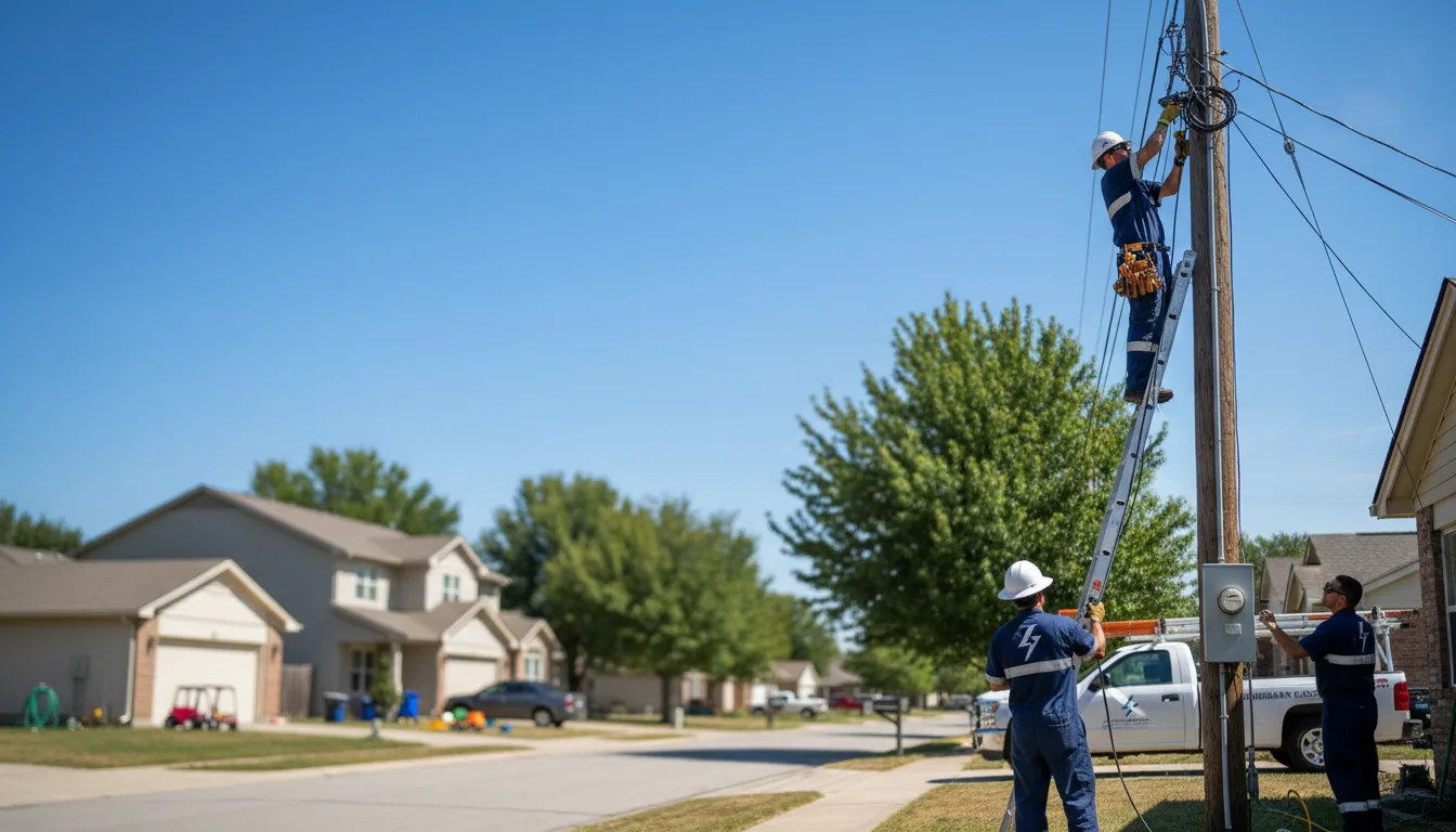 Residential electrician providing installation services in York, AL